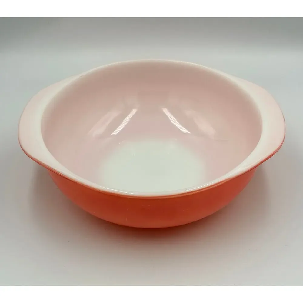 PYREX Flamingo Pink #024 Round 2QT Casserole Dish Mixing Bowl
